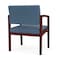 Lesro Lenox Wood Wide Guest Chair Wood Frame, Mahogany, MD Titan Upholstery LW1201 - alternate 2